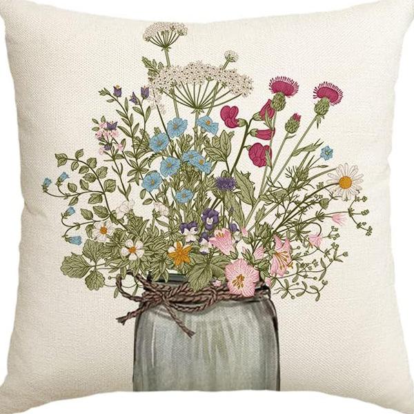 Урожай Осень Новый Кленовый Лист Тыква Наволочка Дом Спальня Диван Принт Подушка