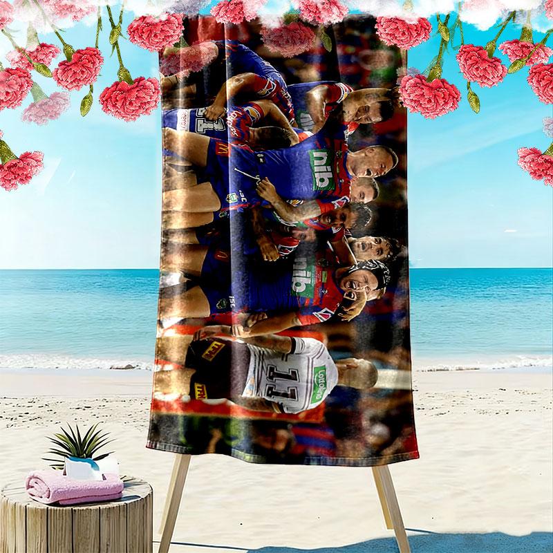 Newcastle United Print Beach Towel, Large Soft Quick Dry Towel for Beach Camping Swimming