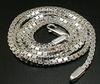 Items Necklace Silver 925 Chain Venetian Chain Silver Necklace Chain Only Thick 50cm Silver Necklace Chain Thick Box Necklace [100 Market] Men's Men's