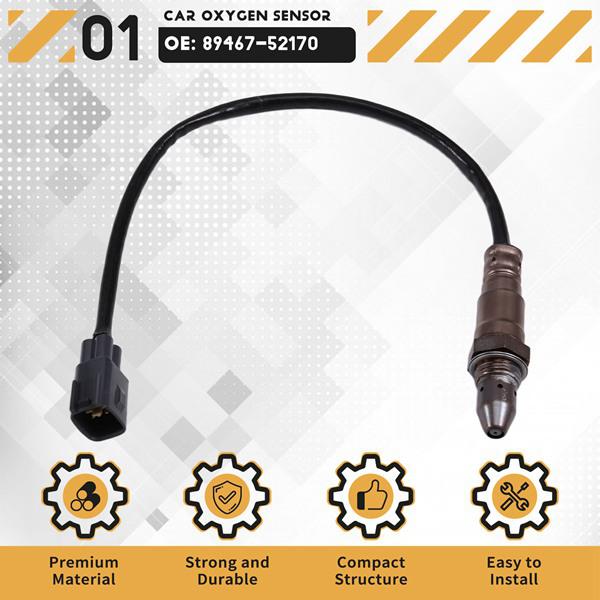 Кислородный датчик 89467-52170, 1 шт., ABS+Металл, Цвет: Как показано.
