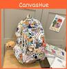 Backpack Capacity Large With Cartoon Cat Dog And Bear Print Designs For Daily