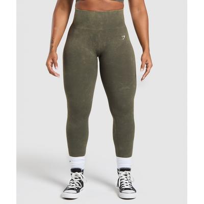 Gymshark Бесшовные леггинсы Gains Strength Green B9a1z Ec1p