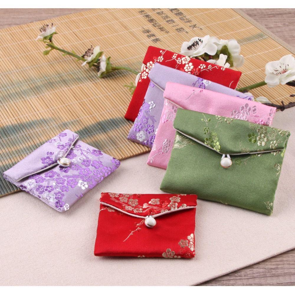 Brocade Cloth Embroidery Sachet Bag Embroidery Jewelry Storage Pouch High Quality Jewellery Bags