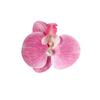 Hot Selling French Style Elegant Orchid Fabric Hair Clip Girls Colorful Floral Hair Clamp Accessory