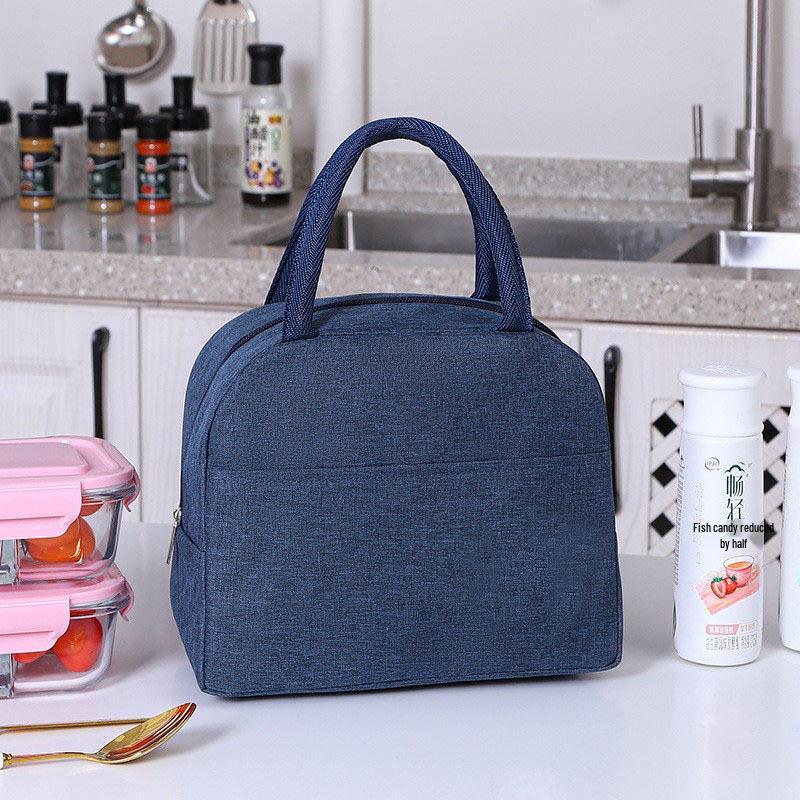 Large Capacity Insulated Lunch Tote - Durable Aluminum Foil Bento Bag for Office Workers