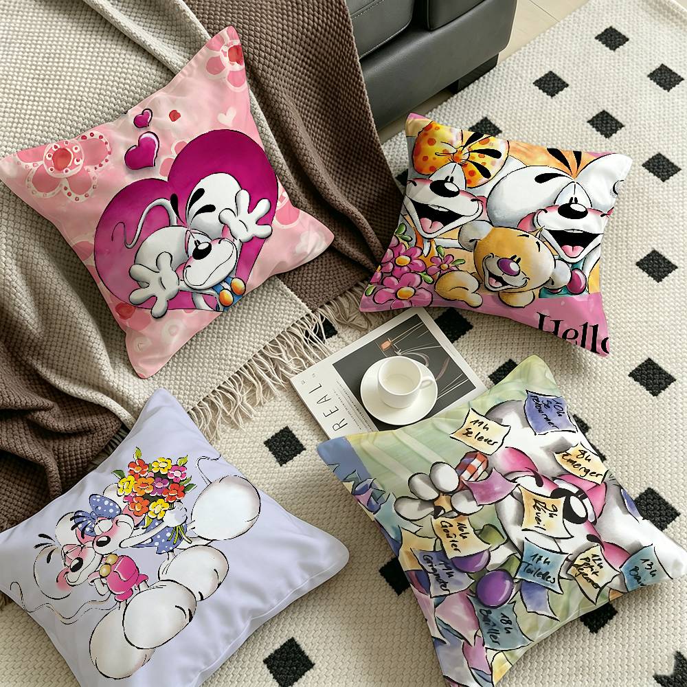 Cartoon Diddl Cute Personalized picture text home decorative pillows Household Gifts xcm