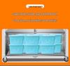 Складная уличная тележка для демонстрации готовых блюд и тушеных продуктов