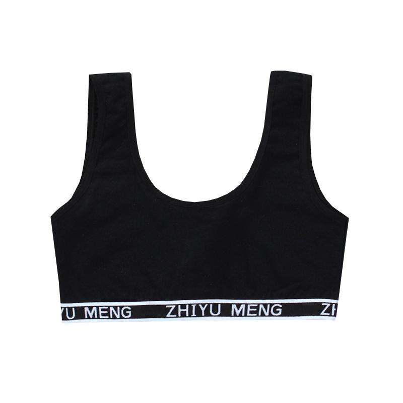 Нижнее белье из хлопка для девочек, тренировочный бюстгальтер для девочек 8-14 лет