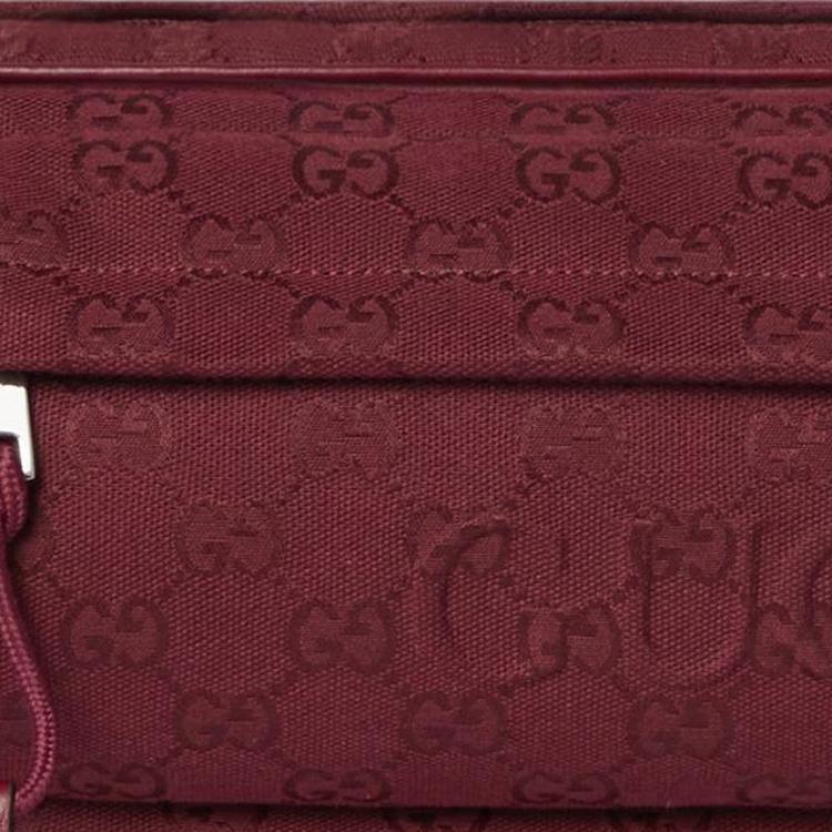 Gucci Original GG Canvas Crossbody Bag With Double G Logo And Adjustable Shoulder Strap Men crossbody bag Red 802096-FADWD-6249