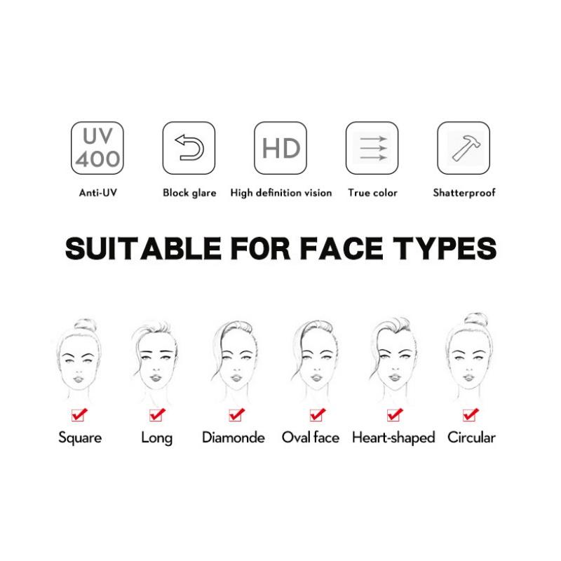 Women's Sunglasses, Star Rimless Sunglasses, Men's and Women's Retro Oval Sunglasses.