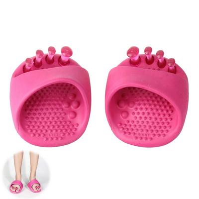 1 пара корректирующих тапочек с перекрывающимся разделителем для пальцев, летние мягкие домашние тапочки для массажа из ЭВА, мужские и женские, для похудения ног