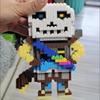 Undertale Санс Строительные Блоки Крест Кошмар Жнец Чернила Сон Скелет Монстр ABS Кубики Кукла Магические Блоки Игрушки Рождественский Подарок