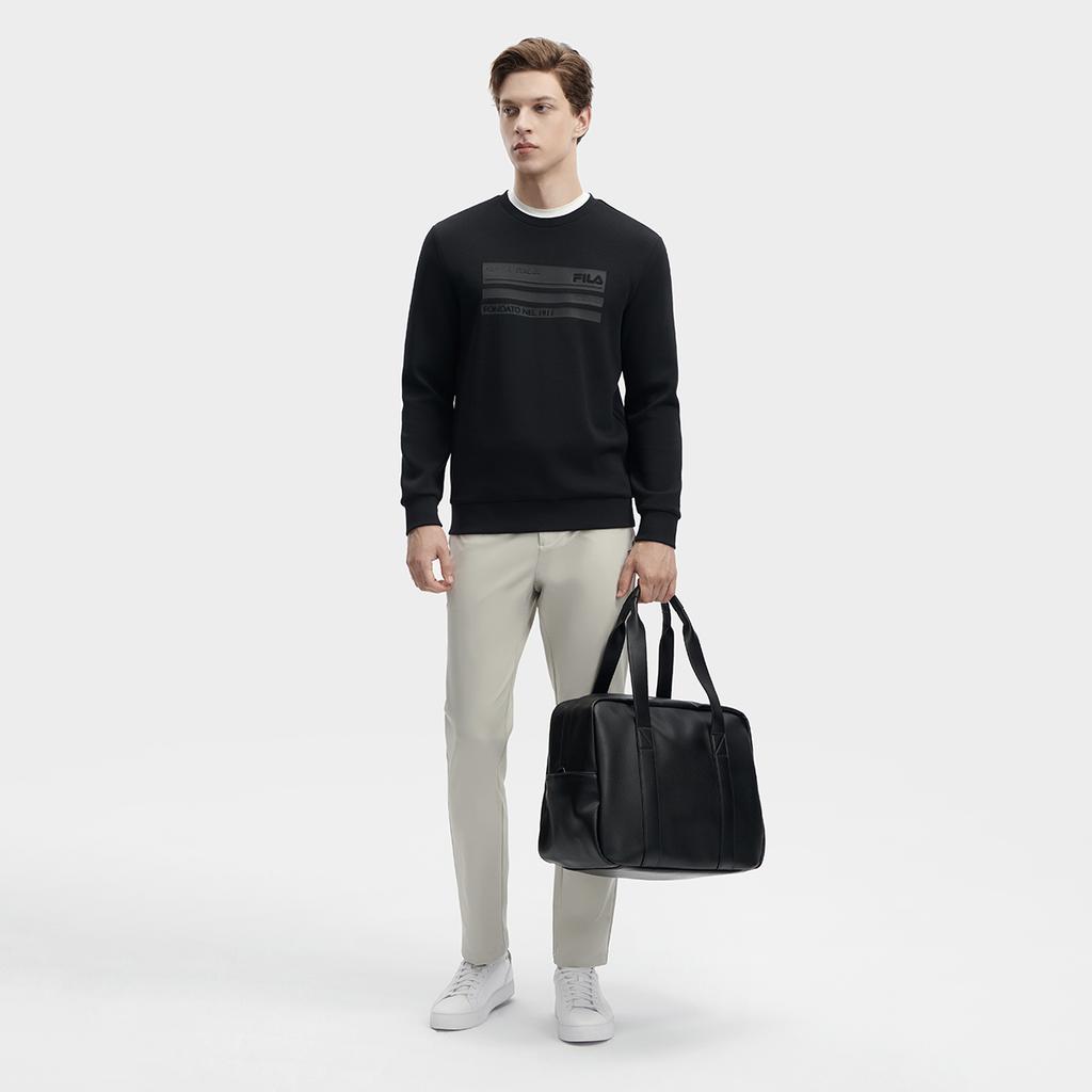 New FILA Sweatshirt Men's Jet Black F11M342210F-BK