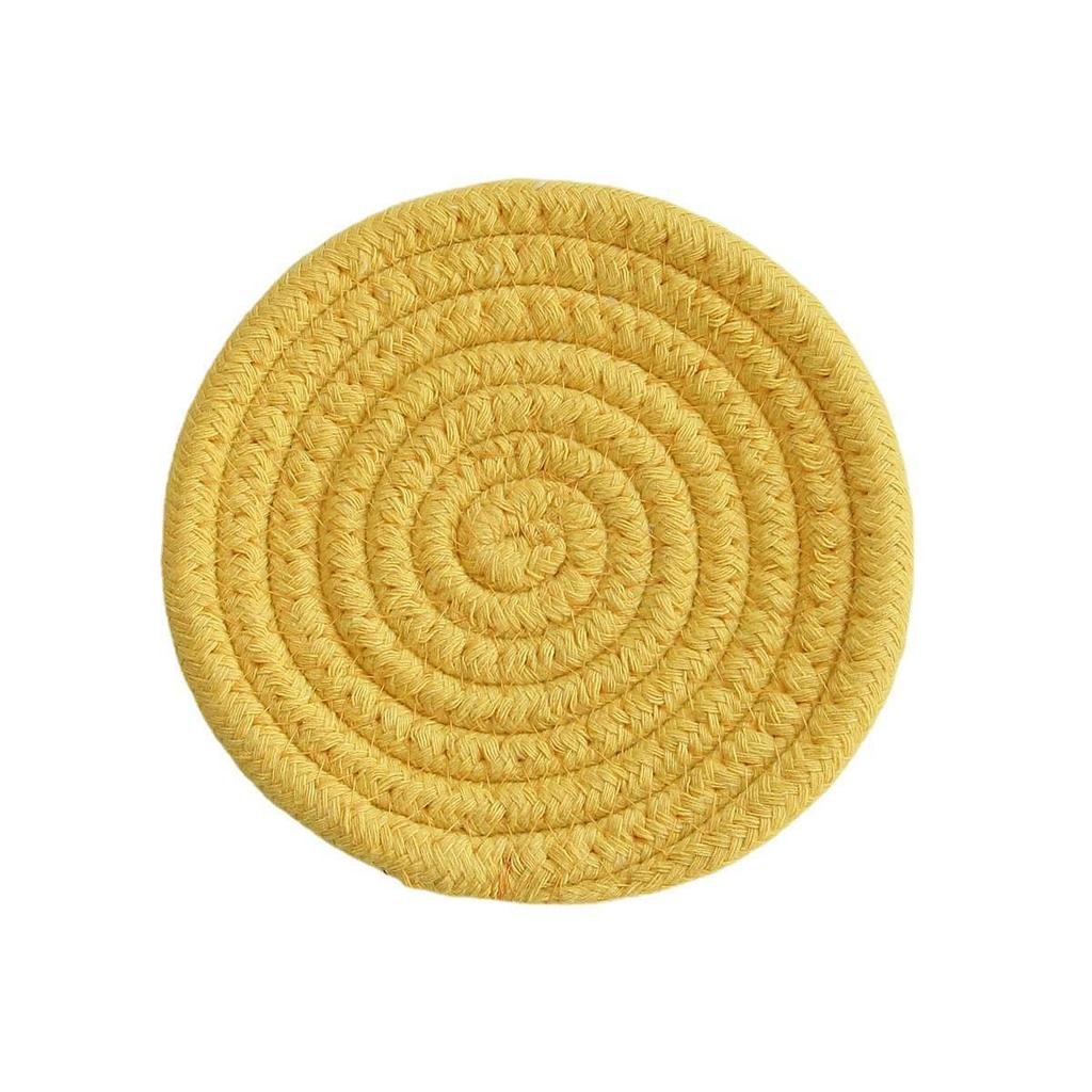 Хендмейд Подставки из термостойкого хлопкового шнура в скандинавском стиле – Толстые плетеные подкладки