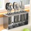 ZOZOFO Drainage Cutlery Container Cutlery Organizer Kitchen Fork Cutlery Container 3 Pieces, 1 Piece, Gray, Korean Popular Tableware
