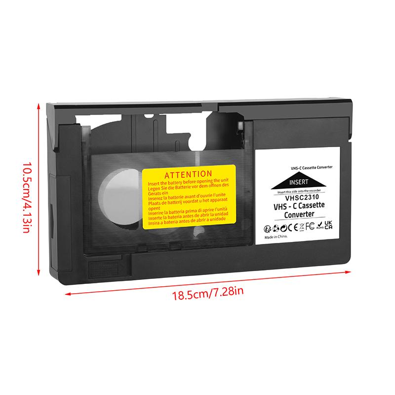 Для VHS-C SVHS-видеокамер Моторизованный адаптер для кассет VHS Не для 8-мм/MinIDV/Hi8 VHS-C-кассетного адаптера
