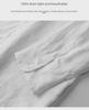 Men's Casual White Linen Shirt - Breathable, Loose-Fit, Three-Quarter Sleeve