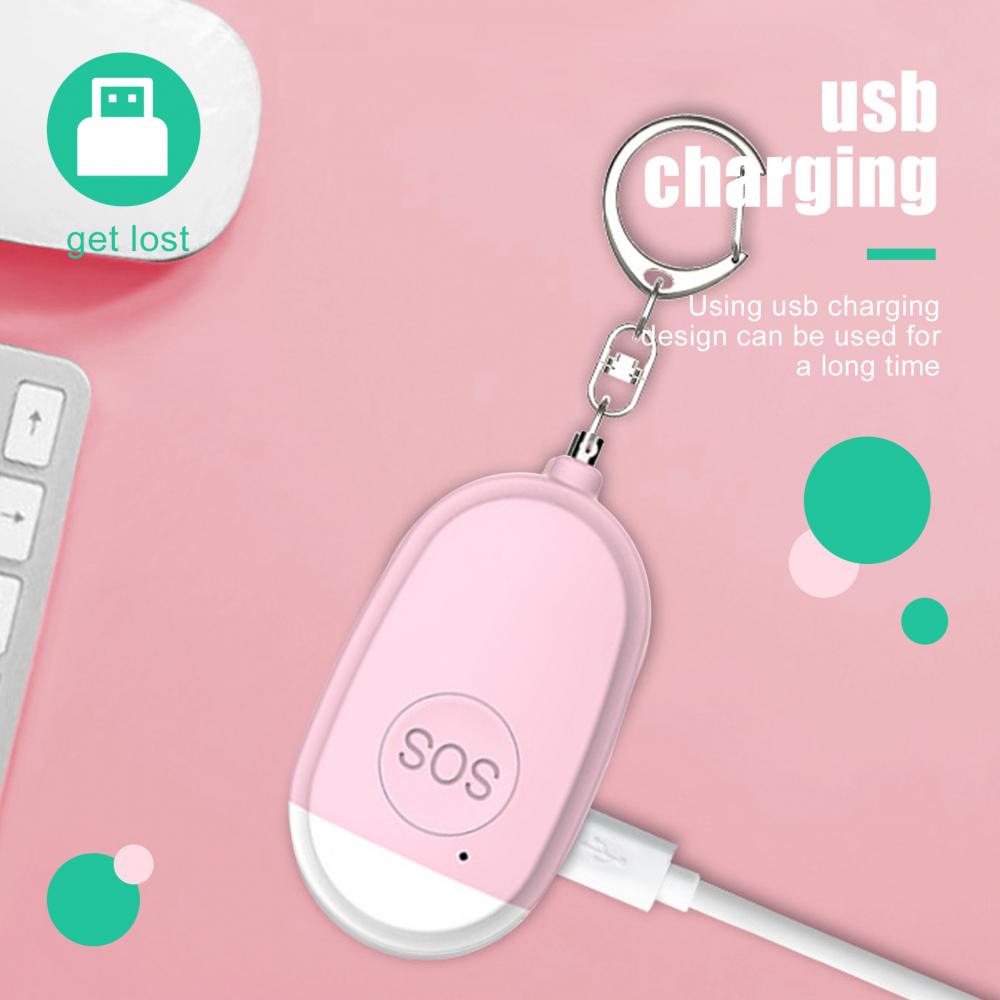 2/3 шт USB перезаряжаемые 130 дБ охранные персональные сирены для женщин детей пожилых людей самообороны сигнализация
