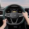 Подходит для Volkswagen Дышащая Кожаная Накладка на Руль с Отверстиями Сегментированная Конструкция Быстросъемная Нескользящая Прочная Polo Golf 6 и выше Gol Scirocco