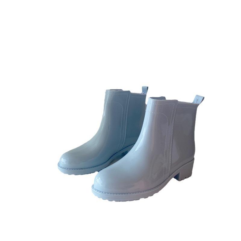 Водонепроницаемые и нескользящие женские sgs средней и низкой длины голенища, взрослая обувь для воды, короткие резиновые сапоги, модный тренд на четыре сезона, дуб женский