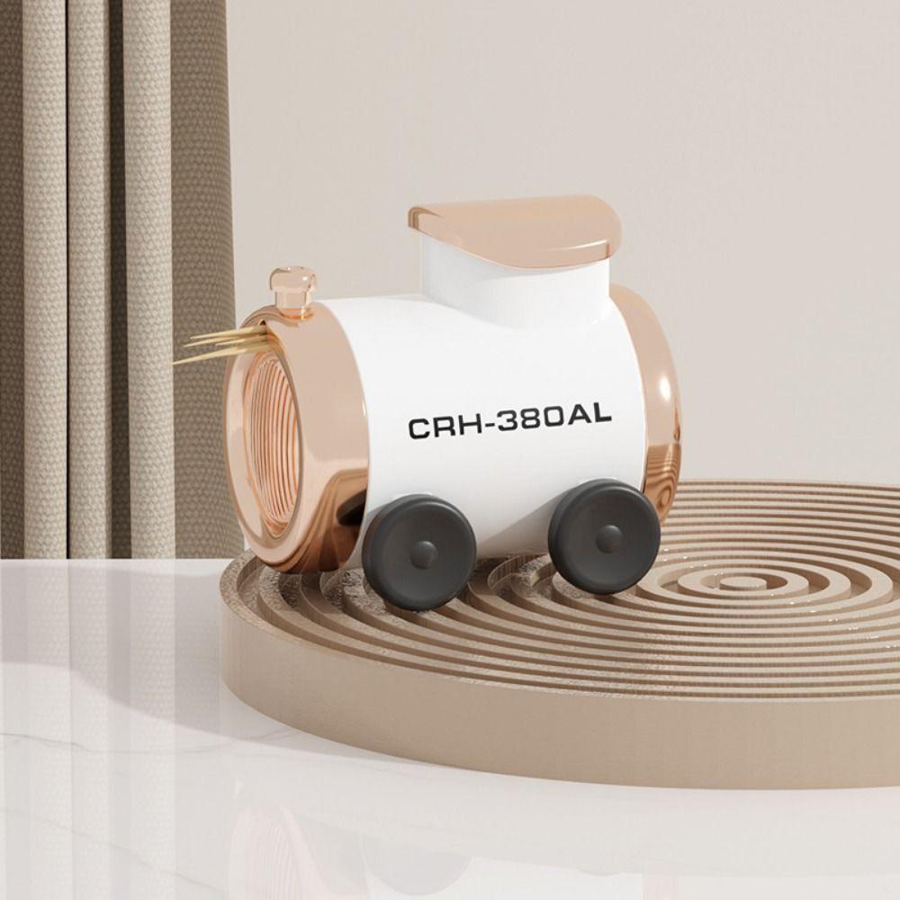 High-End Automatic Toothpick Can Cute Train Toothpick Can Toothpick Box Ornament  Living Room