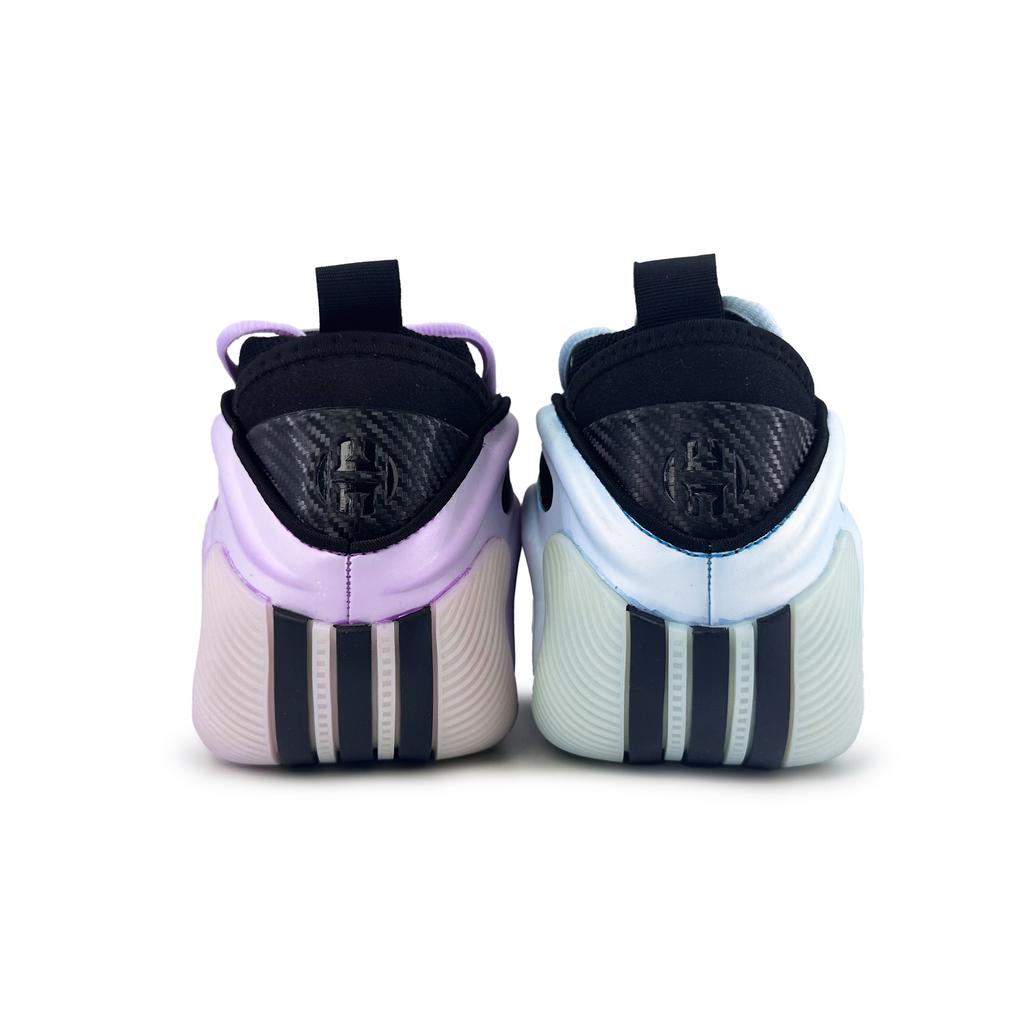 Adidas Harden Vol.9 Mismatched Blue Purple Abrasion Resistant Mid top Basketball Shoes Men's Neon JR2504(Team258-50)