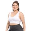 Спортивный бюстгальтер Большой размер Бесшовные регулируемый бюстгальтер Верхний бюстгальтер Удобное впитывающее пот нижнее белье