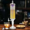 Sparkling Drink Dispenser with LED Light and Ice Core, 3L Beverage Tower with Tap, Chilling Tube for Cocktail Margarita Mimosa