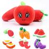 Cartoon Carrot Watermelon Sound Interactive Plush Chew Toy Dog Pet Supplies