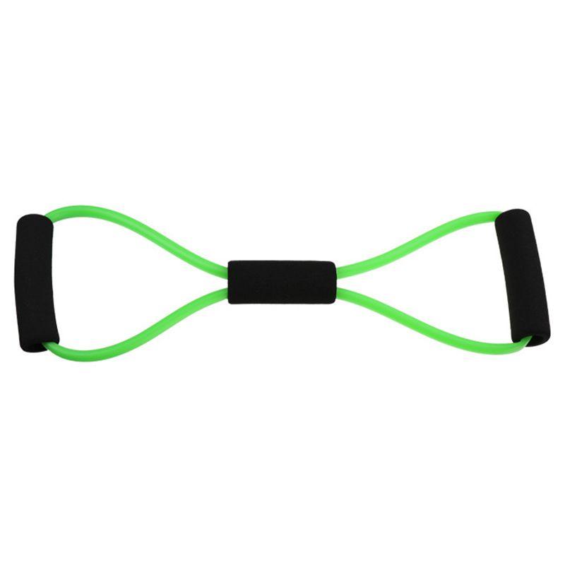 Lightweight And Easy To Store 8-shape Resistance Band With Comfortable Foam Grips