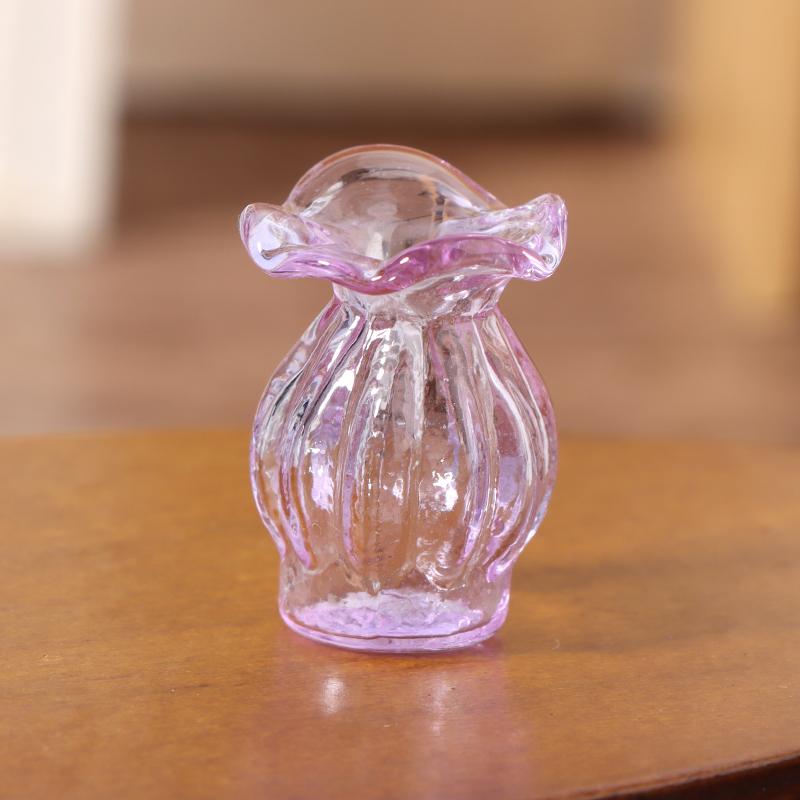 1:12 кукольный домик, миниатюрная стеклянная ваза, цветочная композиция, цветочный горшок, банка для хранения, садовый Рождественский декор дома