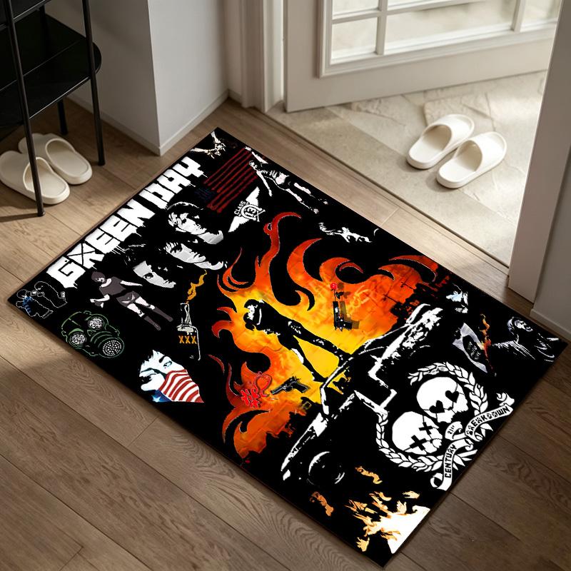 Green Day A rug suitable for office chair areas living rooms and computer desks perfect for home offices and an ideal holiday gift