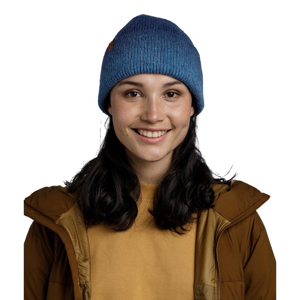 BUFF Marin Knitted Hat Beanie, Unisex Blue Cap