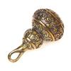 Brass Blessing Lotus Gourd Charms Lucky Key Chain Pendants Pill Box Container