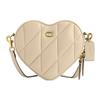 New Heart Quilted Leather Heart Bag, Shoulder Bag, Crossbody Bag Trumpets Women's Beige CE725-B4IY