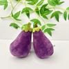 Eggplant Plush Keyring With Soft Short Hair For Kids Decor And Accessories Gift