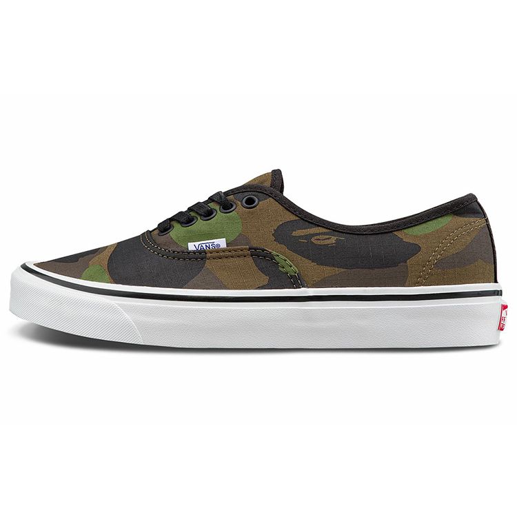 BAPE x Vans Authentic 44 DX First Camo Унисекс Кроссовки Зеленые VN0A38EN7BC