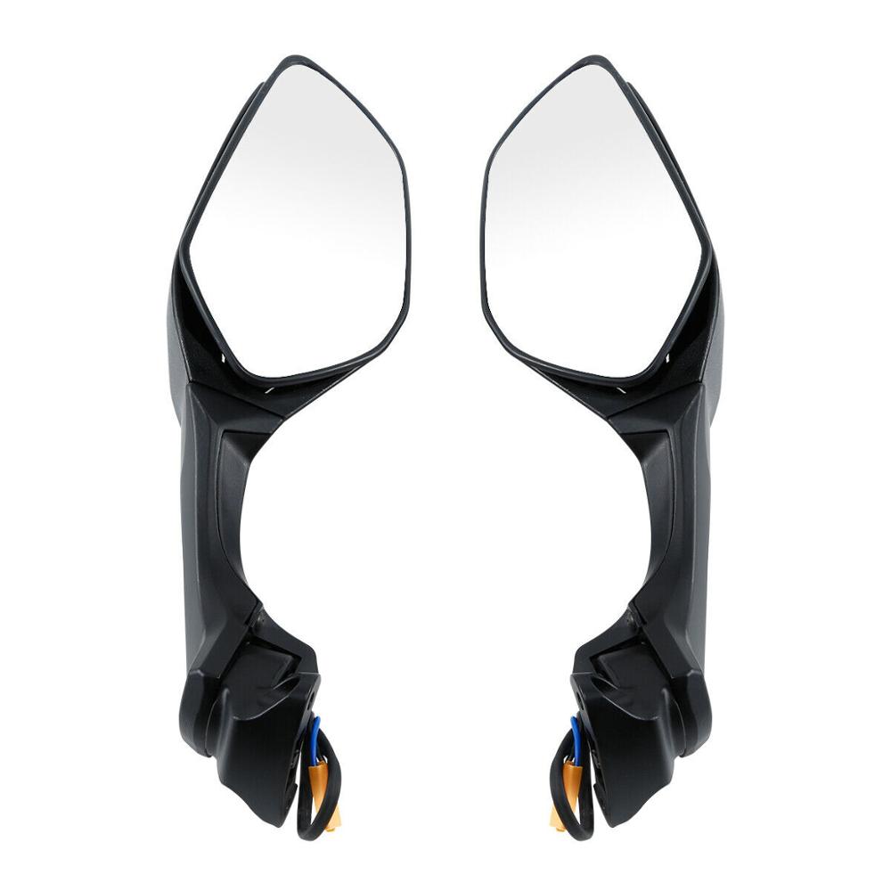 Motorcycle Rear View Mirrors LED Turn Signal For Kawasaki Ninja ZX10R 2016-2023 2018 19