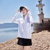 UPF + Sunscreen Clothing Women's Summer New Ice Silk Large Size Fashion Hooded Sunscreen Clothing Cycling Jacket Thin