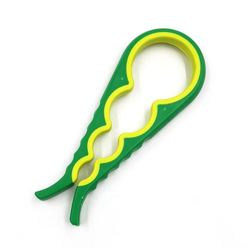 Многофункциональная нескользящая открывалка для пластиковых бутылок с винтовой крышкой, открывалка для банок с винтовой крышкой, открывалка для консервных банок 4-в-1, открывалка для консервных банок