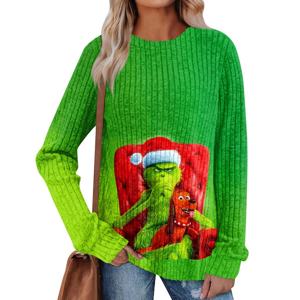 Женский принт Легкий Топ с круглым вырезом из матового хлопка