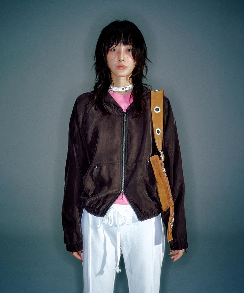Vacant Archive Women Elio Cupra Hoodie Jacket Brown