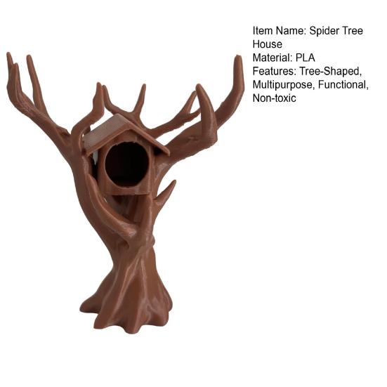 Прыгающий паук Домик на дереве Альпинист Укрытие Деревовидное укрытие для пауков Лазание Прятки Комбо Домик для мелких существ Насекомые Домашние животные Террариум для пауков