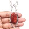 Jasper Gemstone Mother's Day Ethnic Handmade Silver Jewelry Necklace 20 in