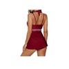 Large Size Swimwear For Women M-5XL Slim Fit Swimsuit With Underpants Backless Tankini Set