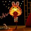 Cartoon Mid-Autumn Rabbit Lantern Handmade LED Lantern Toys Handheld Rabbit Lantern  School Project