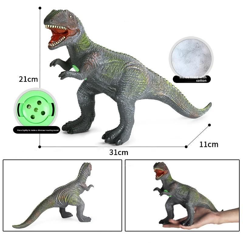 Мягкая силиконовая модель динозавра для детей, коллекционная, забавная, развивающая игра, подарок