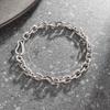 European and American Titanium Steel Cross Chain O Line Chain Men's Bracelet Stainless Steel Hip Hop Bracelet Jewelry