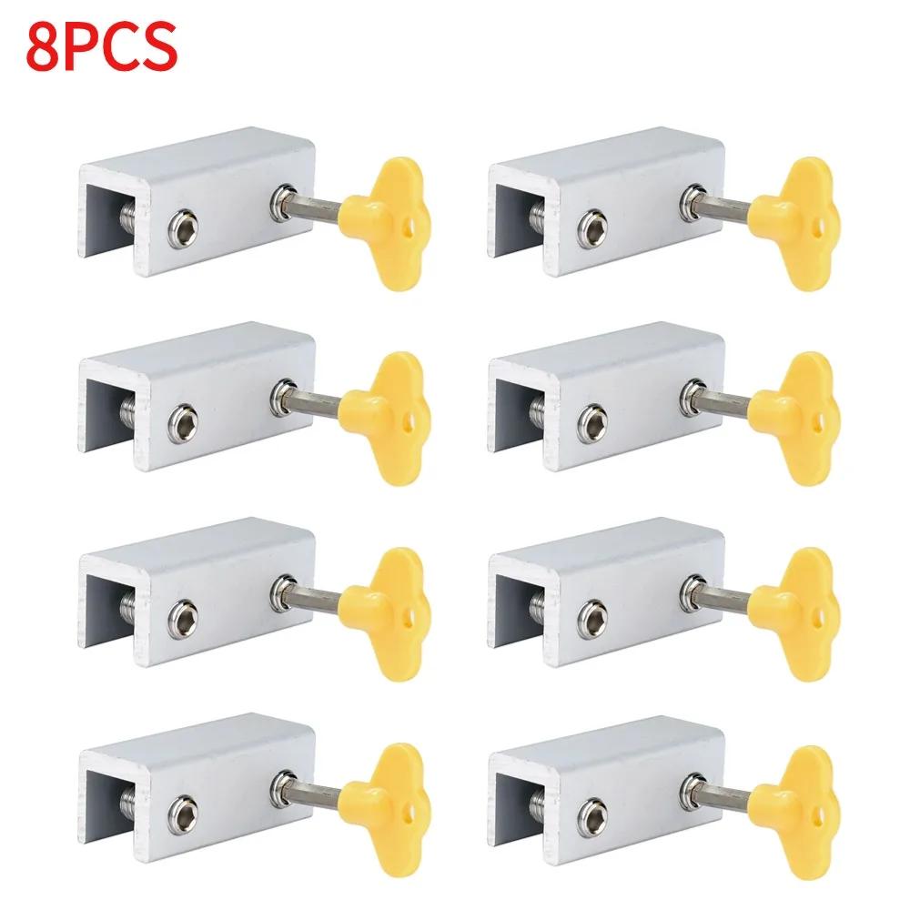 1-10 шт. регулируемый оконный замок-ограничитель, предохранительные замки, ограничитель для детских раздвижных дверей, фурнитура для оконных замков без ударов