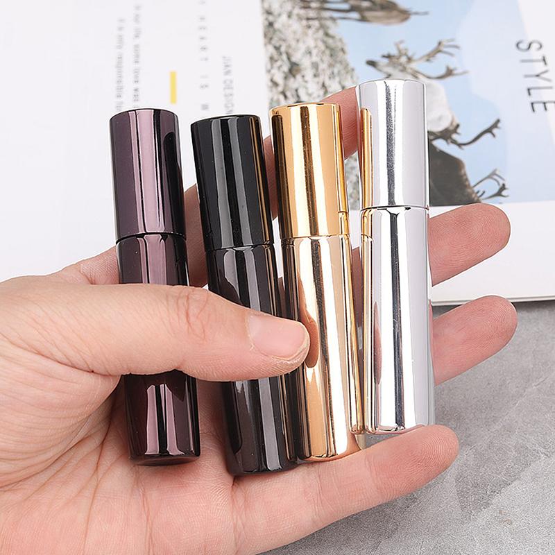 10Ml Portable Uv Glass Refillable Perfume Bottle With Aluminum Atomizer Spray Bottles Sample Empty Containers